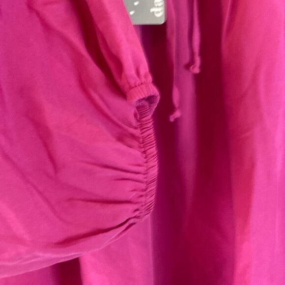 Daniel Rainn Pink Ballon Sleeve Blouse (J8) - Picture 8 of 12